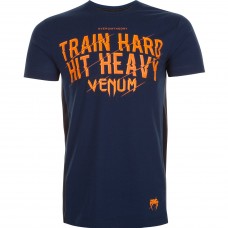 Футболка Venum Train Hard Hit Heavy T-Shirt Navy